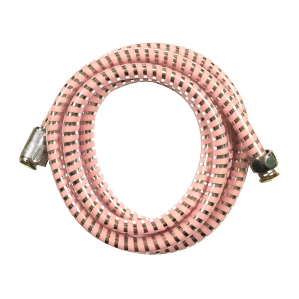 Furtun dus colorat din plastic, roz, 1.5 m