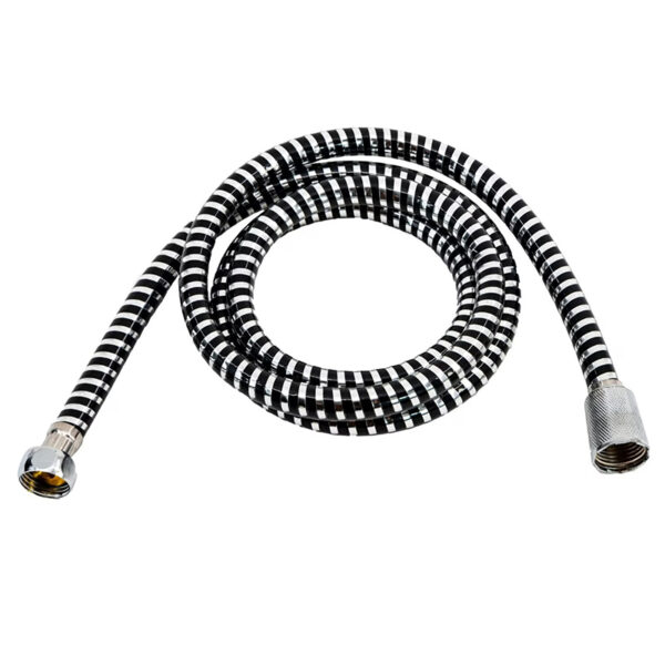 Furtun dus colorat din plastic, negru, 1.5 m