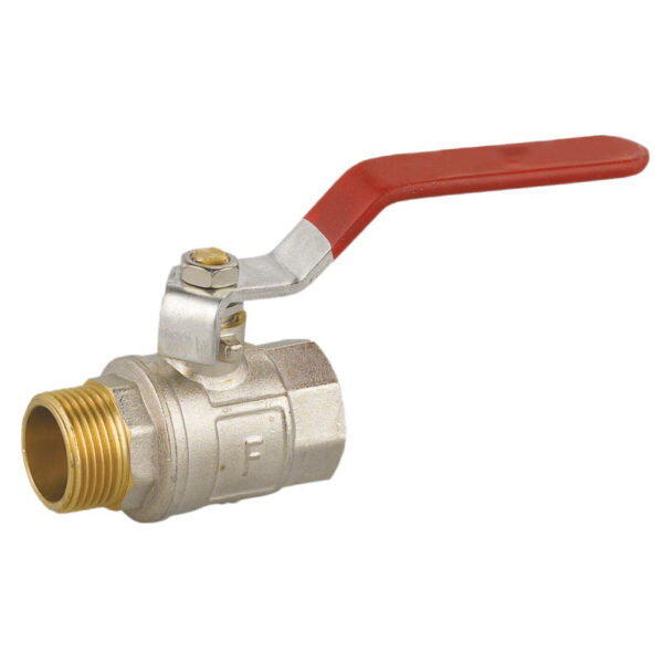 Robinet trecere pentru apa din bronz cu maneta, 1/2, Fi + Fe