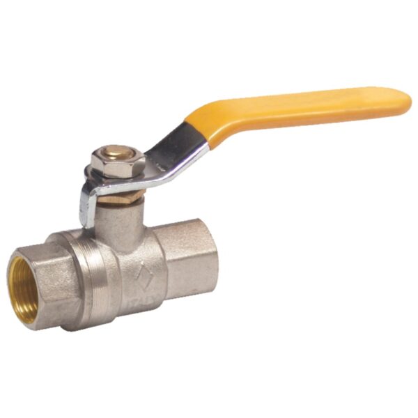 Robinet trecere pentru gaz din bronz cu maneta, 3/4, Fi + Fi