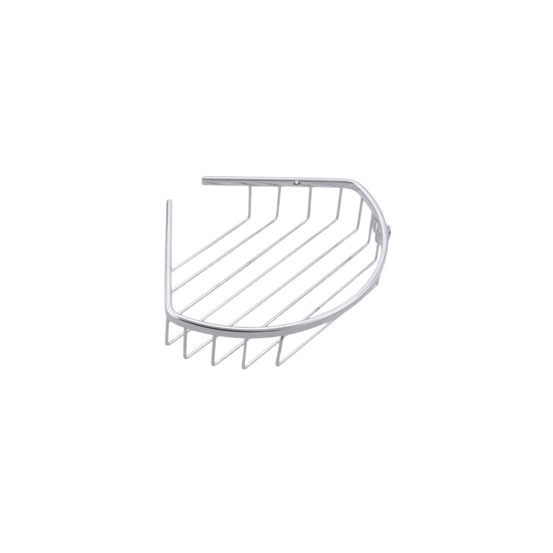Etajera pentru baie, din inox, un raft, 200 x 200 mm, S301