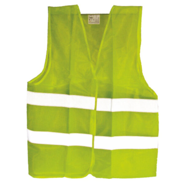 Vesta reflectorizanta subtire, cu benzi semnalizare, verde, marimea L