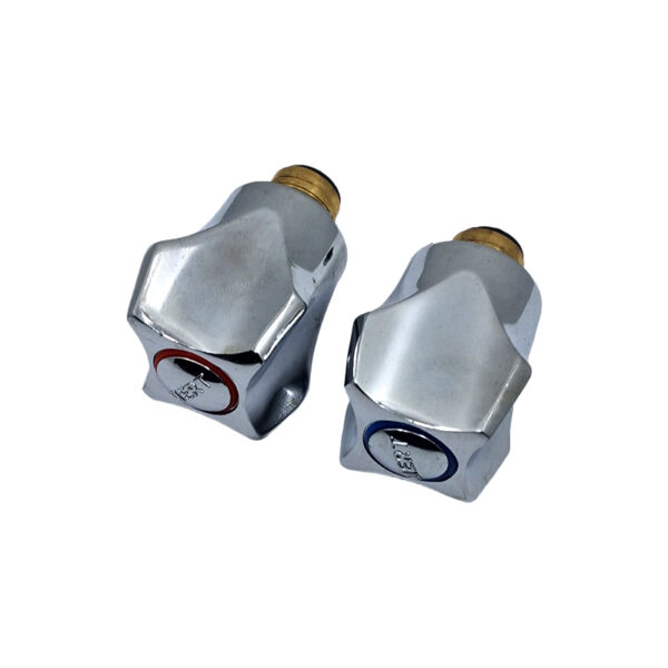 Set 2 buc Obertain lung cu rozeta din metal, apa calda si rece, 1/2″