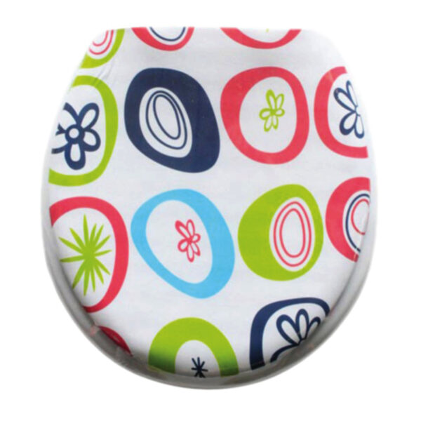 Capac pentru WC cu burete, Abstract, KY5062, 400 x 360 mm