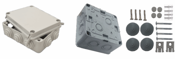 Doza capsulata patrata de legatura (85MMx85MMx48MM)