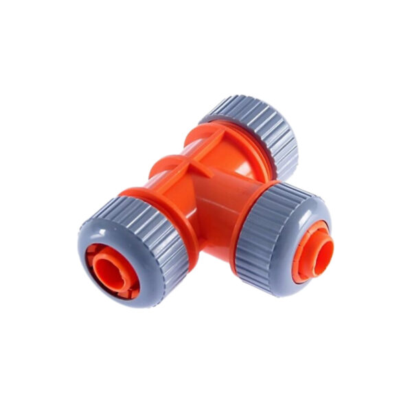 Mufa imbinare pentru furtun cu conector, in forma de T, MD25, 3/4″ – 3/4″ – 3/4″