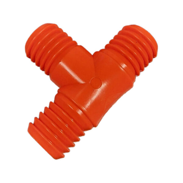Mufa imbinare pentru furtun din teava plastic, in forma de T, MD74, 2″