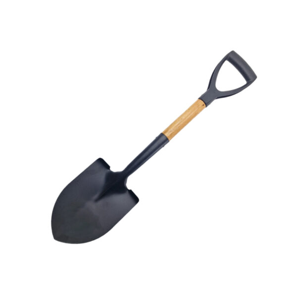 Lopata mica pentru gradina, cu maner, negru, 690 mm