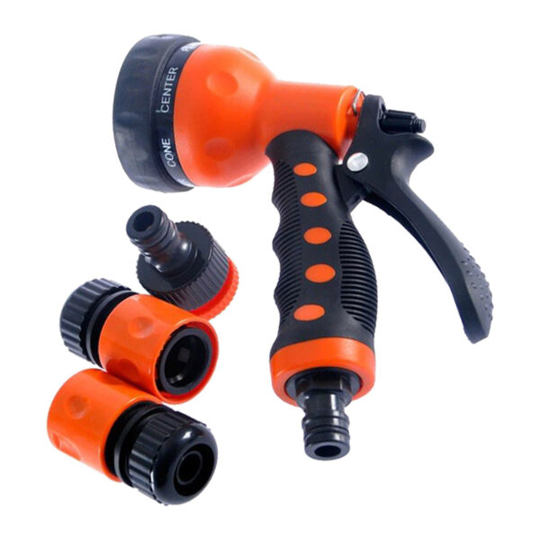 Pistol de stropit cu 3 accesorii, 7 functii, 1/2″, MD708, portocaliu – negru