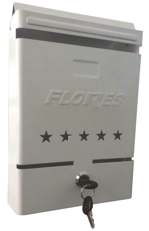 Cutie postala pentru apartament, tip II, alb, 265 x 200 x 50 mm