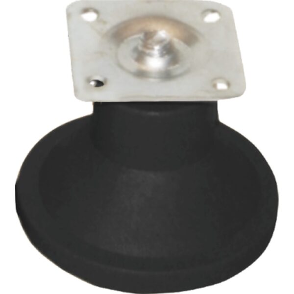 Picior mobila cu placa conic (negru)