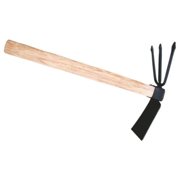 Sapaliga cu furca, manaer din lemn, negru, 360 mm