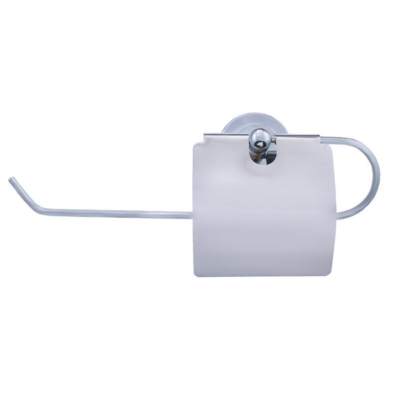 Suport din metal cu carlig pentru hartie igienica+prindere cu adeziv (Nr.211/KY)